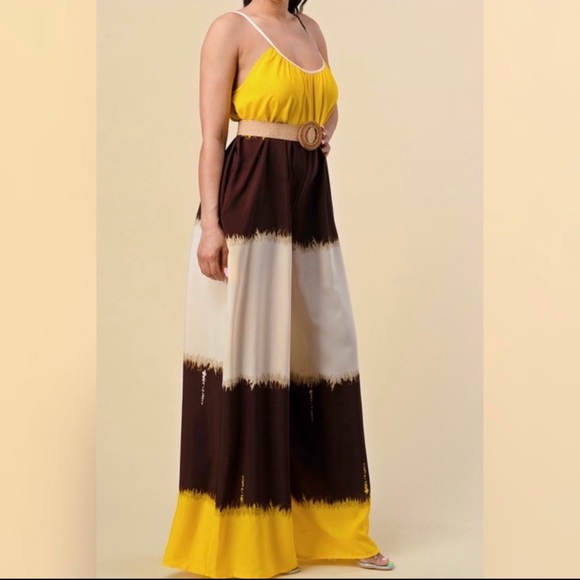 Oversized Tie Dye Wide Leg Jumpsuit Size S - Picture 2 of 16